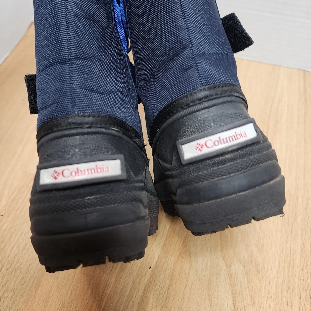 Columbia Size 9 Child Powderbug Plus Ii Snow Boot Blue Black